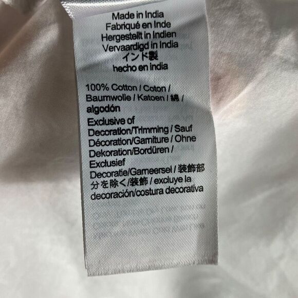 J. Crew Women’s XS White Smocked Cotton Poplin One Shoulder Dress BR403 Pockets - Picture 9 of 12